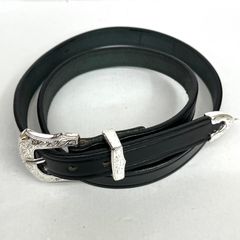 極美品 TORY LEATHER ナロー ウエスタン ベルト W36 ブラック - メルカリ