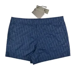 美品★DIOR HOMME★ディオールオム・メンズ オブリーク総柄デザイン インナー付き ショートパンツ スイムパンツ (L) メンズパンツ ハーフパンツ 春夏パンツ カジュアル サーフショーツのサムネイル