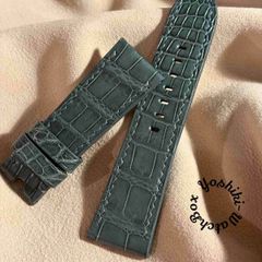cro-1730 クロコダイル 腕時計ベルト ヌバック タンブラウン ラグ幅24 cro-2074 ヌバック クロコダイル 腕時計ベルト タンブラウン (ラグ幅21