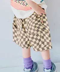 イロチ買いしたい総柄ツイルワークハーフパンツ　p.premier P323016　チャコール