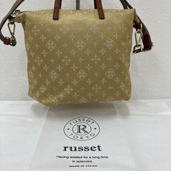 超美品✨ russet ラシット モノグラム ショルダーバッグ 収納袋 ベルト 