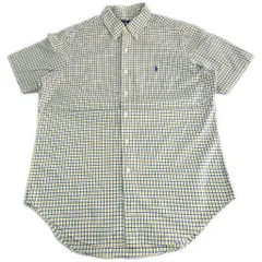 RALPH LAUREN ラルフローレン ボタンダウンシャツ チェック マルチカラー(メンズ M)中古 古着 X9164