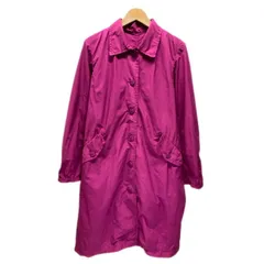 【中古】　me ISSEY MIYAKE　ステンカラーコート　ロング丈　Iライン　アウター　無地　レギュラーカラー　日本製　ドメスティック　古着　/2496のサムネイル