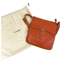 LOEWE ロエベ ショルダーバッグ オレンジ 革