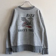 【美品】FREEWHEELERS POWER WEAR【Crew Necked Sweat Shirts BRUCE'S TIRES】40 スウェット フリーホイーラーズ 26010832のサムネイル