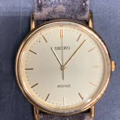 O495 不動 SEIKO セイコー AVENUE アベニュー 7N01-6D30 腕時計 アナログ クオーツ 3針 ゴールドカラー ベルト傷みのサムネイル
