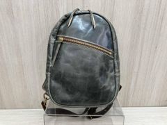 美品】定価74800円 水芭蕉 鹿革 オールレザー バックパック ブラック 