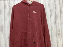 VANS パーカー　バーガンディ　ポケットロゴタグ付き