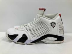 新品未使用】Air Jordan 14 ホワイト/ブラック/レッド 27.0 - メルカリ