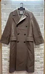 Y【Y5-85】☆ BEAUTY&YOUTH UNITED ARROWS　 Sサイズ　ハミルトンラムウール メルトンロングピーコート　ベージュ　レディース