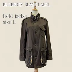 BURBERRY BLACK LABEL バーバリー ブラックレーベル フィールドジャケット ノバチェック裏地 ブラウン L相当  エイジング ヴィンテージ
