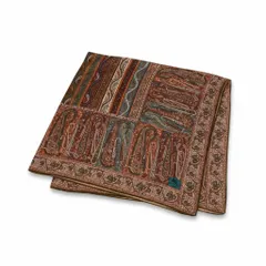 2d16 ETRO エトロ 大判ストール  ペイズリー柄 総柄プリント マルチカラー カシミヤ シルク レディース 女性用u02t