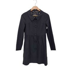 アニエスベー agnès b. ネイビー トレンチコート 紺色 レディース