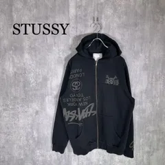 『STUSSY』ステューシー (L) ワールドツアー/スカル ドッキングパーカー