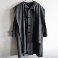 【80s/アーカイブ】tricot COMME des GARCONS【ウール ストール コート】グレー トリココムデギャルソン 25100945
