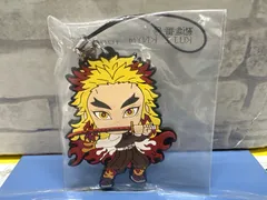 【K7-46】◎ 鬼滅の刃　一番くじ　きゅんキャラ　ラバーストラップ　煉獄杏寿郎　中古
