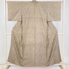 なでしこ】紬 単衣 夏着物 楓柄 茶 白 着丈156.5 裄丈63 k1340 - メルカリ