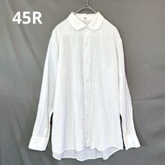 45R スーピマオーガニックバチストの908ローファーシャツ ロゴ刺繍