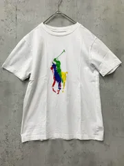 POLO RALPH LAUREN ポロ ラルフローレン カラフル ペイント ビッグポニー Tシャツ size140/白 ■■ キッズ