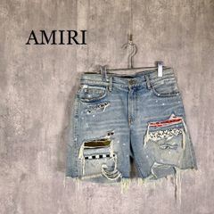 【美品】AMIRI ペイント加工 デニムショートパンツ サイズ30 美品】AMIRI ペイント加工 デニムショートパンツ サイズ30 - メルカリ