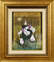 油絵 菅家令子 絵 絵画 インテリア uF6-111802 花 - メルカリ