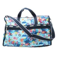 LeSportsac レスポートサック × ディズニー Disney ボストンバッグ ショルダーバッグ イッツ・ア・スモールワールド ブルー レディース 【中古】