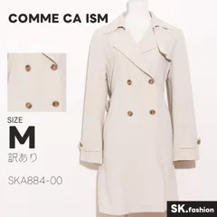 訳あり COMME CA ISM アウター トレンチコート　長袖　ダブルボタン　リボンベルト　スリットのサムネイル