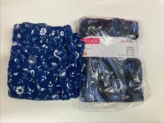 2枚セット　未使用　ユニクロ　UNIQLO 　リラコ/コットンリラコ 　 花柄ネイビー/花柄ブルー