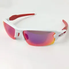 [OAKLEY] オークリー サングラス Flak 2.0 Asia Fit アジアフィット OO9271-04 ホワイト プリズム 訳あり 逸品 付属品多数 ノーズパッド3個付 ゴルフ 野球 サイクリング 紫外線対策 完売モデル 希少