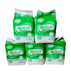 【nr/4.13/5】未使用品 リフレ はくパンツ レギュラー L 18枚×5袋 大人用紙おむつ リハパン パンツタイプのサムネイル