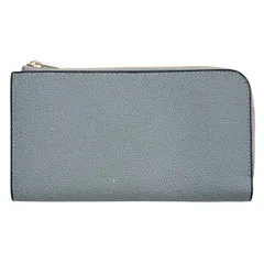 SALE【極美品】Valextra ヴァレクストラ 長財布 メンズ レディース ユニセックス ラウンドジップ ロングウォレット L字ファスナー ゴールド金具 カーフレザー ウォレット 革財布 小物 袋付属 サックスブルー 青 イタリア製のサムネイル