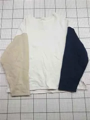◇ ⊇ フリークスストア FREAK'S STORE 異素材切替スウェット トップス ホワイト系 メンズ E  【1603230002647】