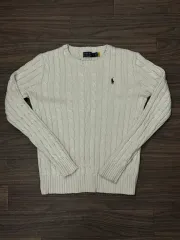 ポロ ラルフローレン ケーブル ニット アイボリー