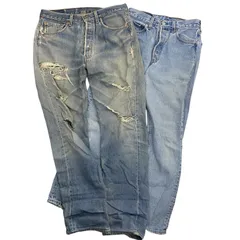 186004 現状品 Levi's リーバイス 90s USA製 501 W32 W29 デニム 2点まとめ売り