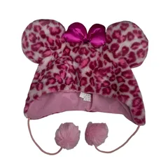 186001 現状品 Disney ディズニー ミニー　ファンキャップ ヒョ柄/ピンク