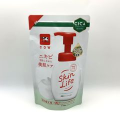 ◇ 908 [신품] 우유 비누 스킨 라이프 약용 거품의 부드러운 세안 리필 용 리필 용 140mL 의약 부외품 감귤류 꽃다발 향기 CICA 삼나무 풀 추출물 보습 성분 배합 여드름 예방 피부 미용 관리