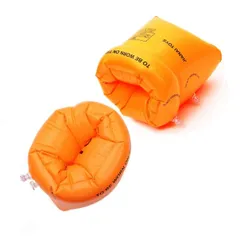 JU002-オレンジ 水泳用品 2個セット アームヘルパー 腕輪 大人(90kg以下） アームブイ (浮輪) 子供用浮き輪 子供用スイミング補助具 J-JUMP(ジェージャンプ)アームリング