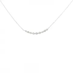 K18WG ダイヤモンド ネックレス 0.10CT