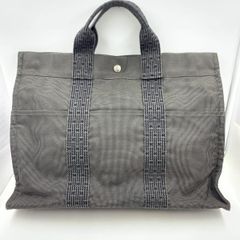 HERMES エールライン トートバッグ グレー - メルカリ