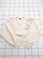 ◇ ⊇ アパートバイローリーズ apart by lowrys フリルスリーブニットプルオーバー ベージュ系 レディース E  【1603230023833】