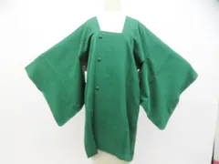 【京松】道行コート 昭和レトロ 地紋入り しつけ付 着物 正絹  身丈約88.5cm 裄丈約64.5cm kyo8z04-633のサムネイル