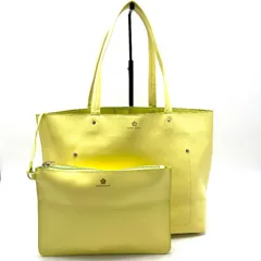 【中古】良品 MARY QUANT マリークワント ロゴ レザー トート バッグ eY10498A