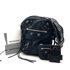 【中古】美品 BALENCIAGA バレンシアガ ル カゴール レザー ショルダー バッグ fY03285A