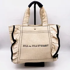 【中古】JILLSTUART ジルスチュアート ロゴ キャンバス ハンド バッグ fY11206A