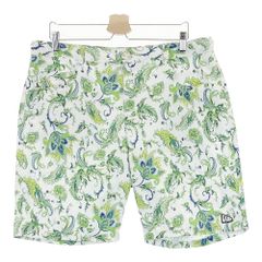 パーリーゲイツ ペイズリー柄 パンツ グリーン L相当 手洗い洗濯済