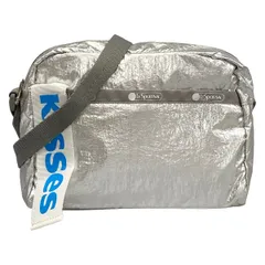 LESPORTSAC(レスポートサック) ショルダーバッグ シルバー ミニバッグ/kissesコラボ