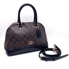 【中古】COACH コーチ シグネチャー 2way レザー ハンド ショルダー バッグ fY11302A