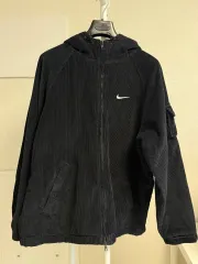 リ*ク様 Supreme×NIKE コーデュロイ ジャケット ブラック M Supreme / Nike Arc Corduroy Hooded Jacket 