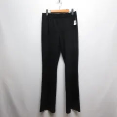 ギャップ GAP ストレッチ フレア レギンス パンツ レギパン M 黒 ブラック 裾スリット ウエストゴム タグ付き