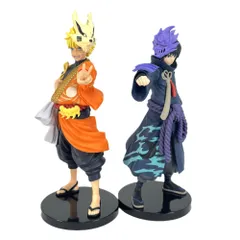うずまきナルト うちはサスケ TVアニメ20周年記念衣装 2点セット 「NARUTO-ナルト- 疾風伝」 フィギュア 箱なし 中古品